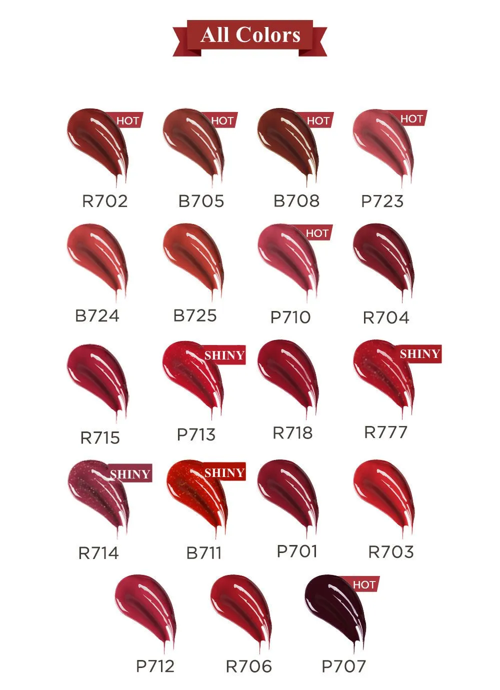 Mirror Series B705 Brown Airy Lip Gloss - High-Quality Product