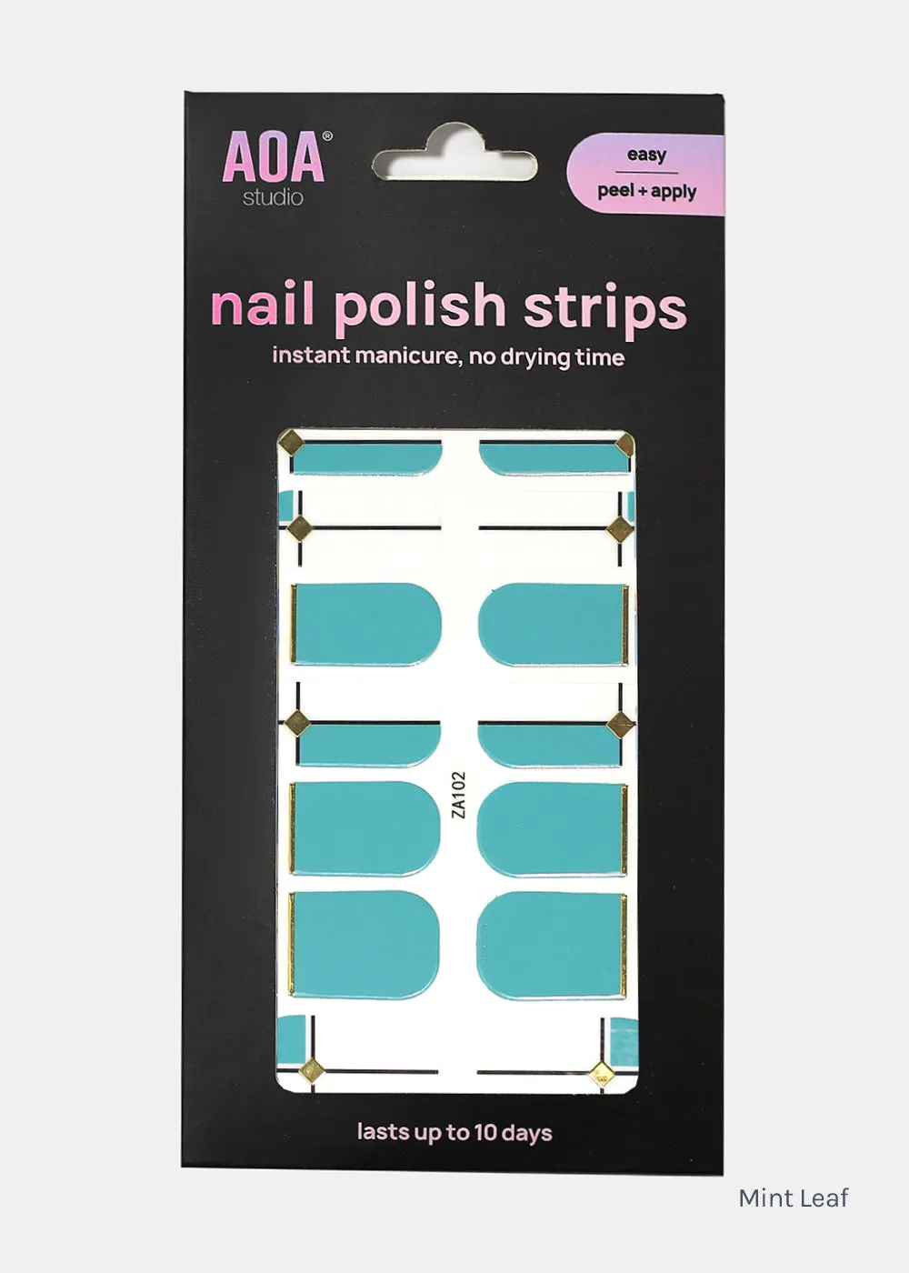 AOA Nail Polish Strips: Mint Leaf