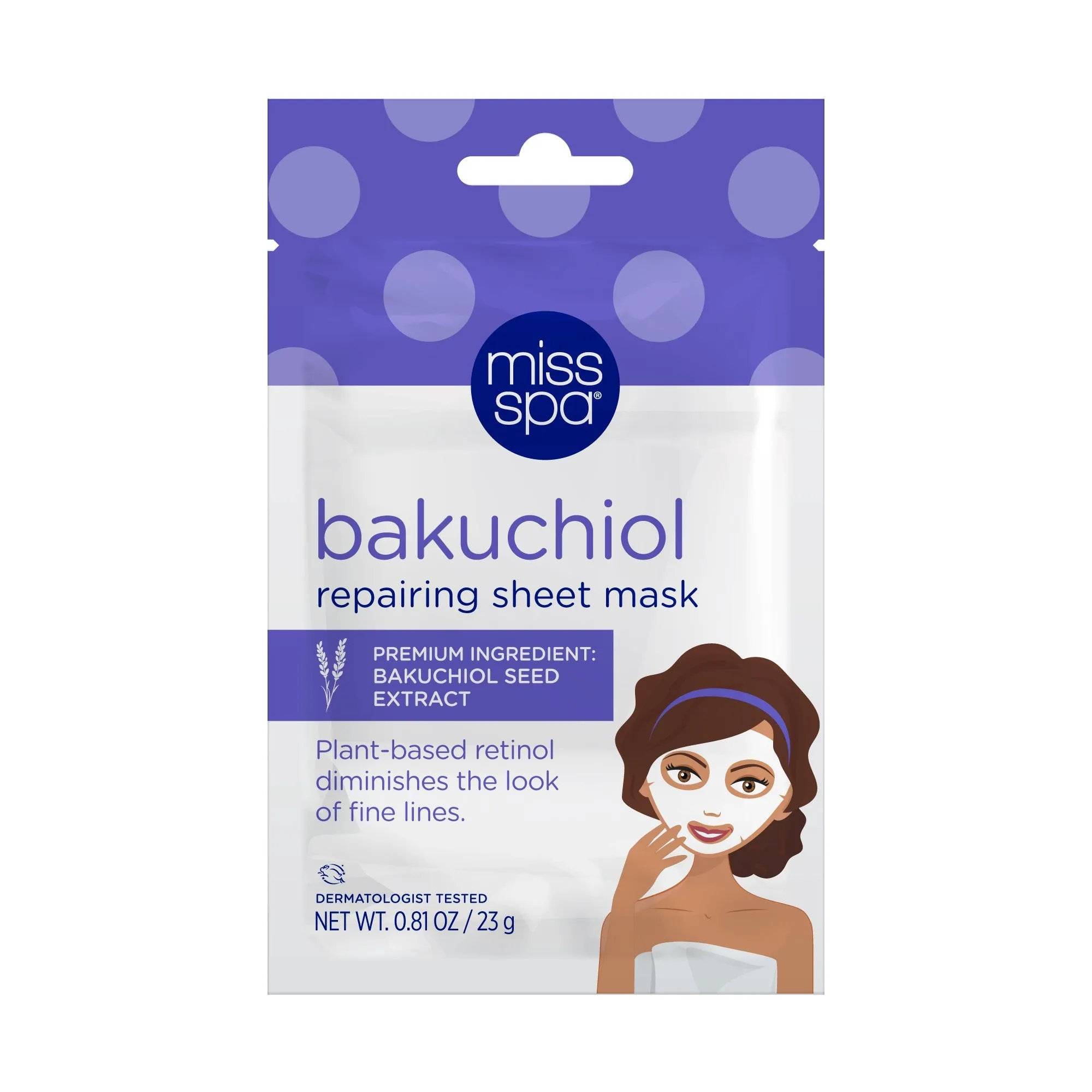 Bakuchiol Repairing Facial Sheet Mask 4 pack