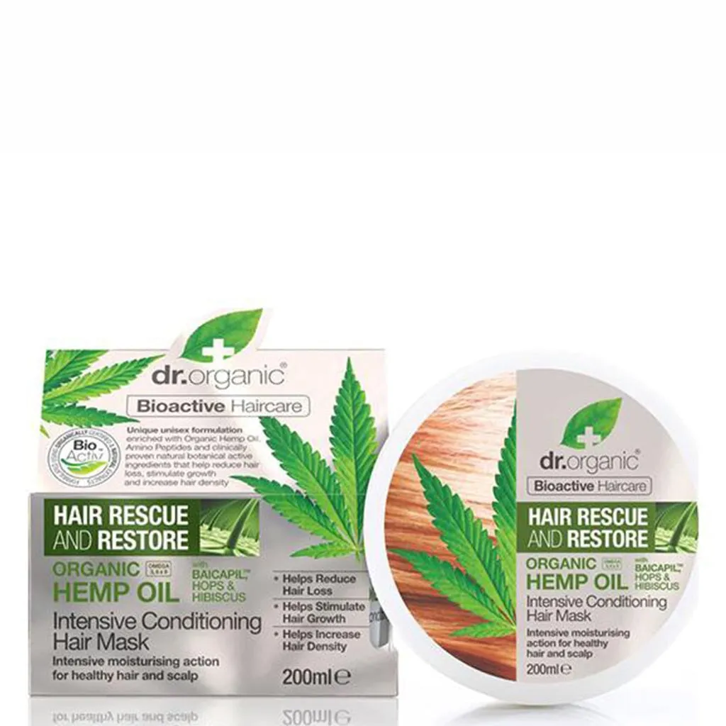 Dr Organic Hair Mask Intensive Conditioning Organic Hemp Oil