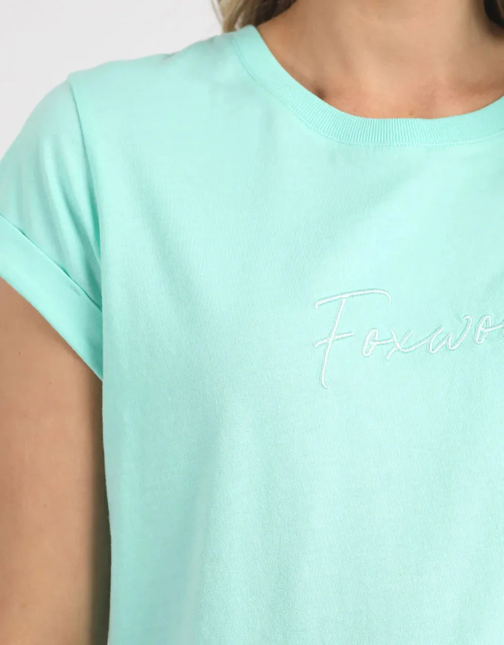 Foxwood Signature Tee - Neon Mint (Plus Size)