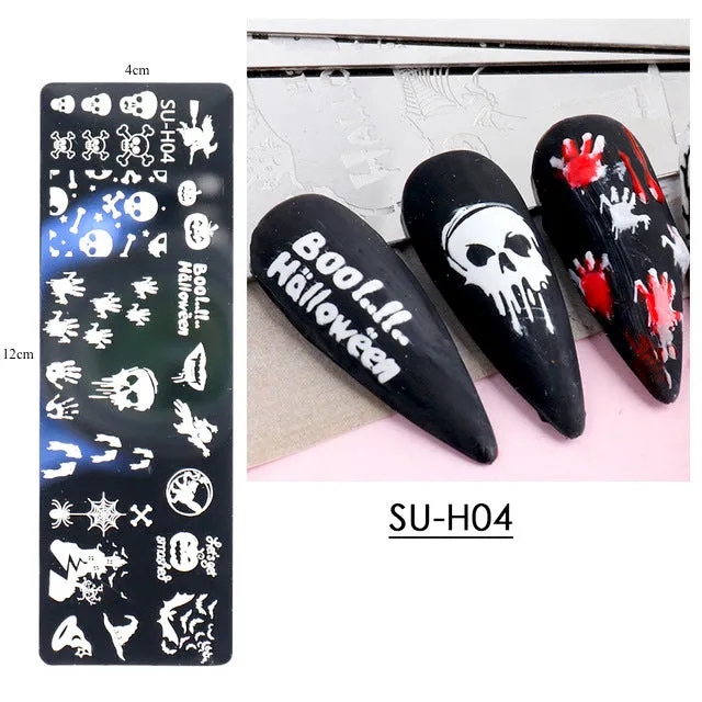 Halloween Nail Art Stamping Plates