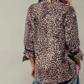 Leopard Print Work Jacket