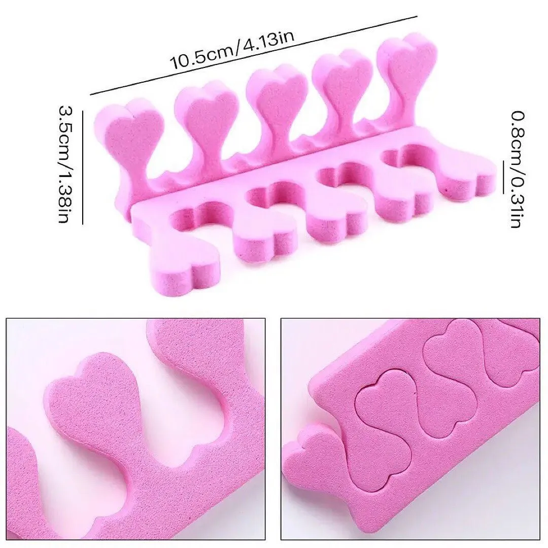 Nail Art Toe Separators Sponge Finger Dividers UV Gel Polish Beauty Tools