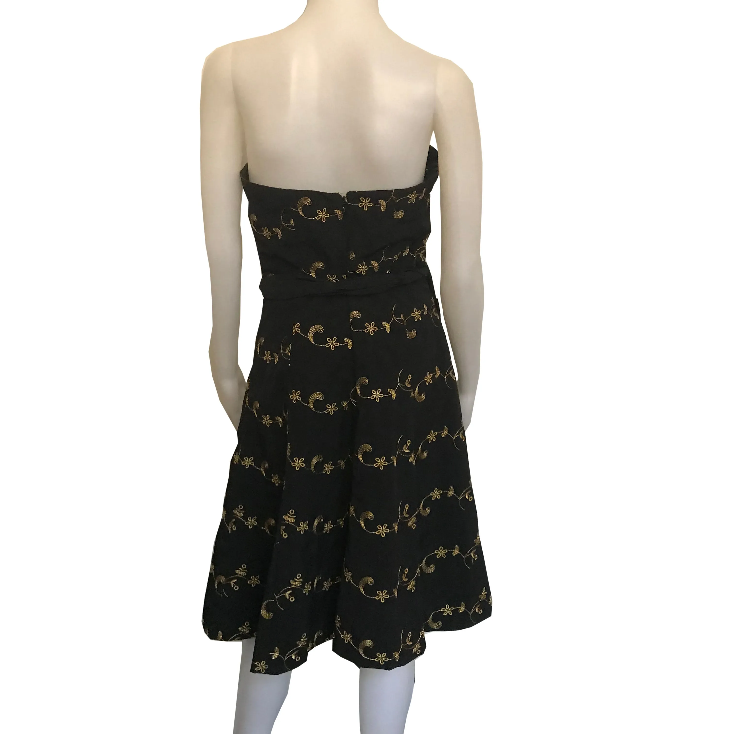 Vintage 1990s Betsey Johnson Strapless Cocktail Dress